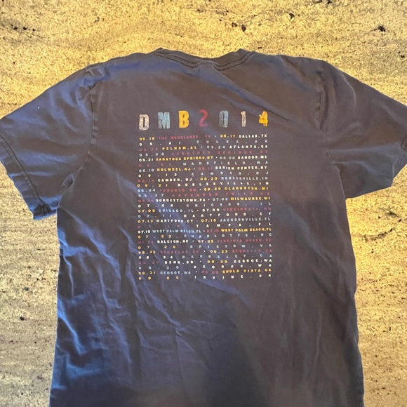 Dave Matthews Band - Summer Tour 2014 Blue Shirt. Adult Medium - Picture 3 of 3